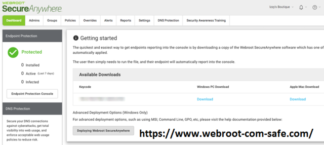 Is webroot known for providing special email security display